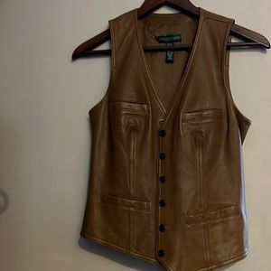 Ralph Lauren Leather Vest